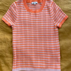 Madewell Ringer Sweater Tee in Neon Stripe